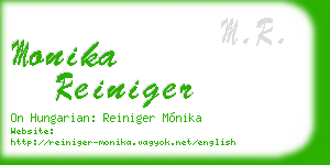 monika reiniger business card